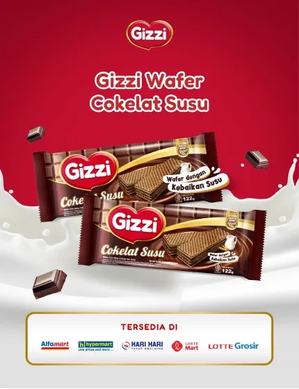 Gizzi Wafer Cokelat Susu