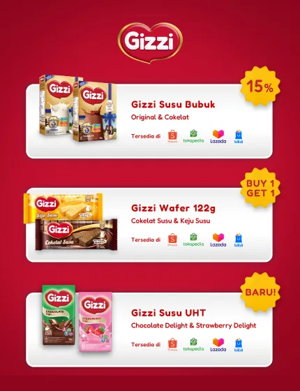 Promo Gizzi di E-commerce Kesayangan Anda !