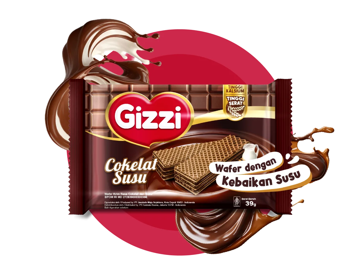 Gizzi Wafer Cokelat Susu